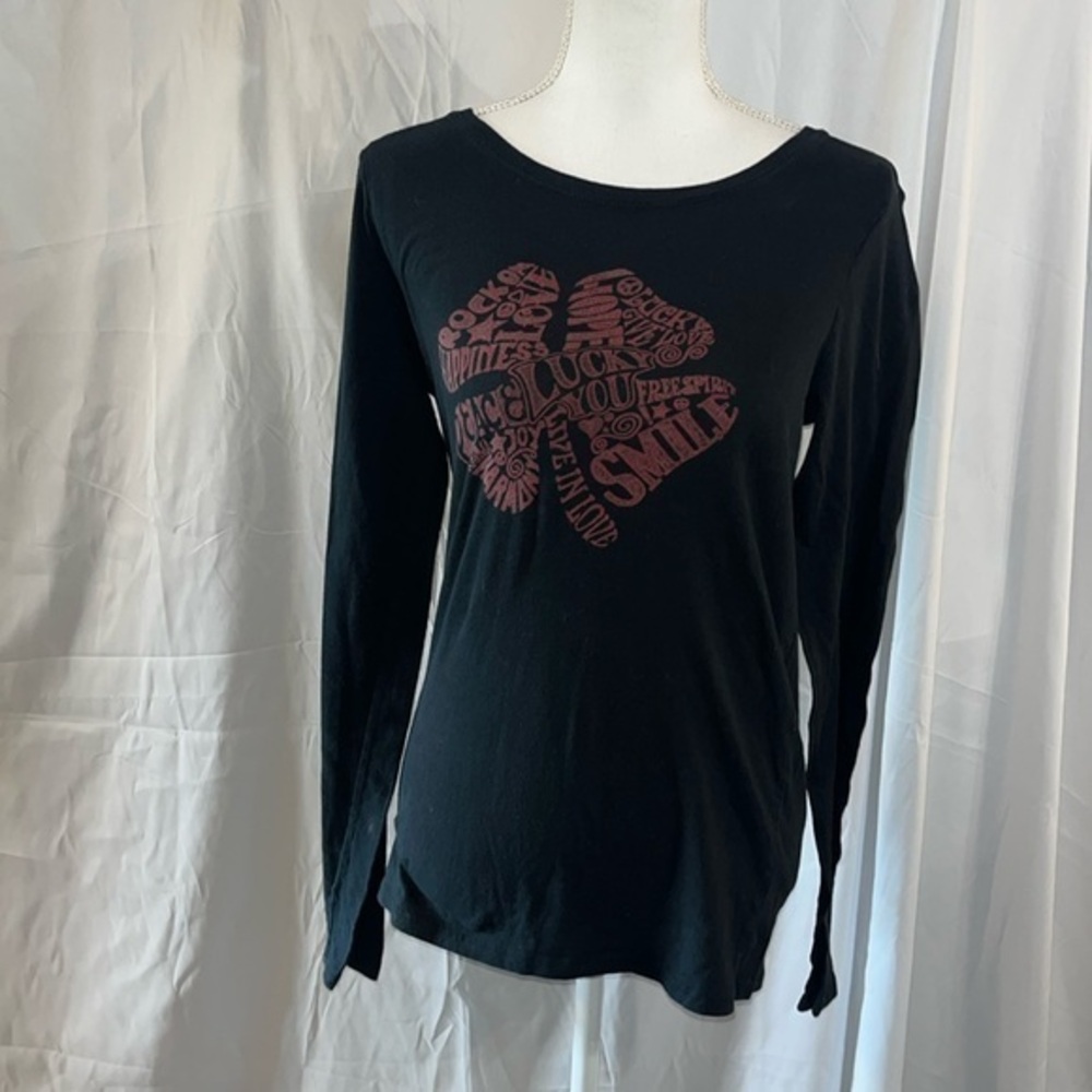 Luckys’s brand women’s size medium long sleeve black top